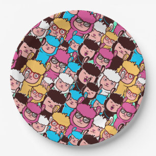 Alpaca/Llama Papierplatte Pappteller