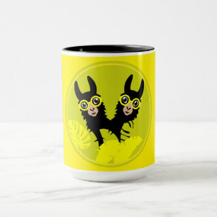 Alpaca llama Twins Tasse