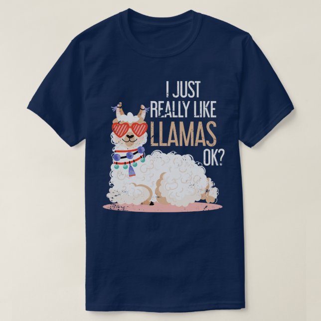Alpaca Llama Zoo Tiergeschenk Llama T-Shirt (Design vorne)