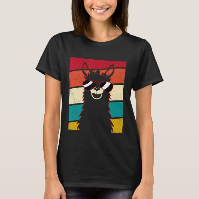 Alpaca Lover Bauer Mutter Sha A Bad Mama Llama T-Shirt (Vorderseite)