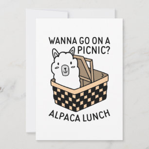 Alpaca Lunch Dankeskarte