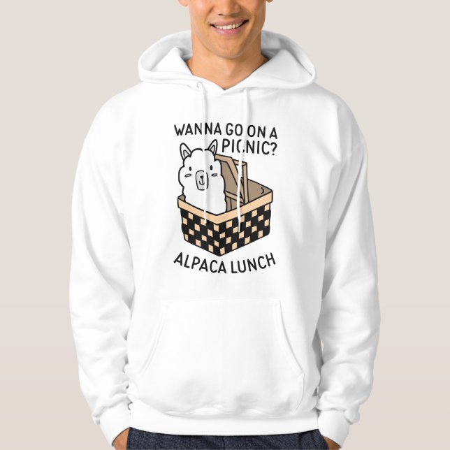 Alpaca Lunch Hoodie (Vorderseite)