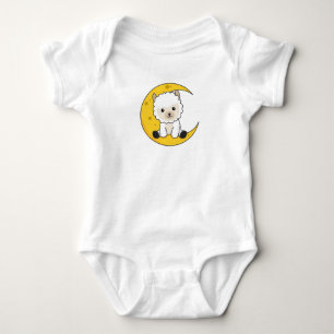 Alpaca Moon Gute Nacht billige Zahl süße Tiere Baby Strampler