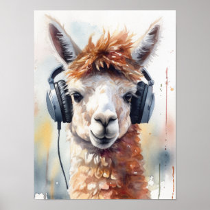 Alpaca Music Factory Kopfhörer Poster