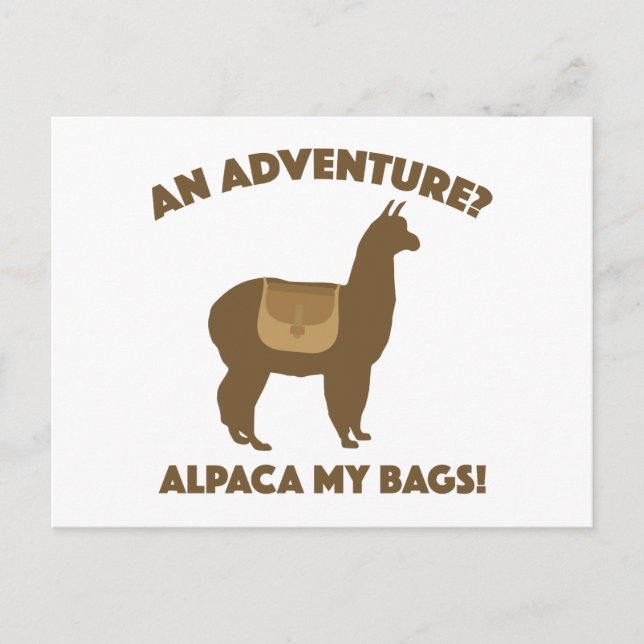 Alpaca My Bags Postkarte (Vorderseite)