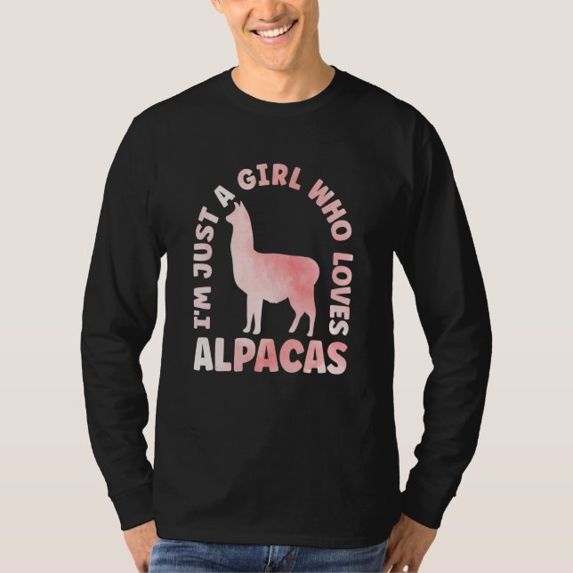Alpaca Outfit for Llama Lovers Apparel Women & Gir T-Shirt (Vorderseite)