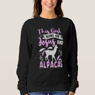 Alpaca Outfit für Llama Bekleidung Frauen Mädchen Sweatshirt