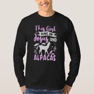 Alpaca Outfit für Llama Bekleidung Frauen Mädchen T-Shirt