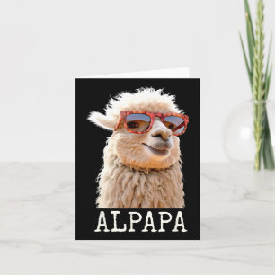 Alpaca Papa Alpapa Lama Daddy Niedlich Alpaca Vate Karte