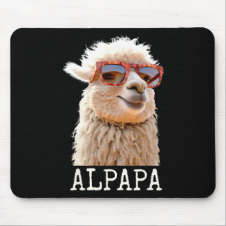 Alpaca Papa Alpapa Lama Daddy Niedlich Alpaca Vate Mousepad