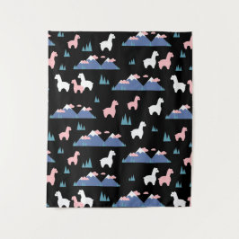 Alpaca Paradies Wandteppich