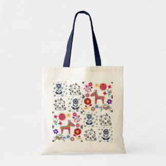 Alpaca Pinata mit Blue House und Blume Haushalt Tragetasche