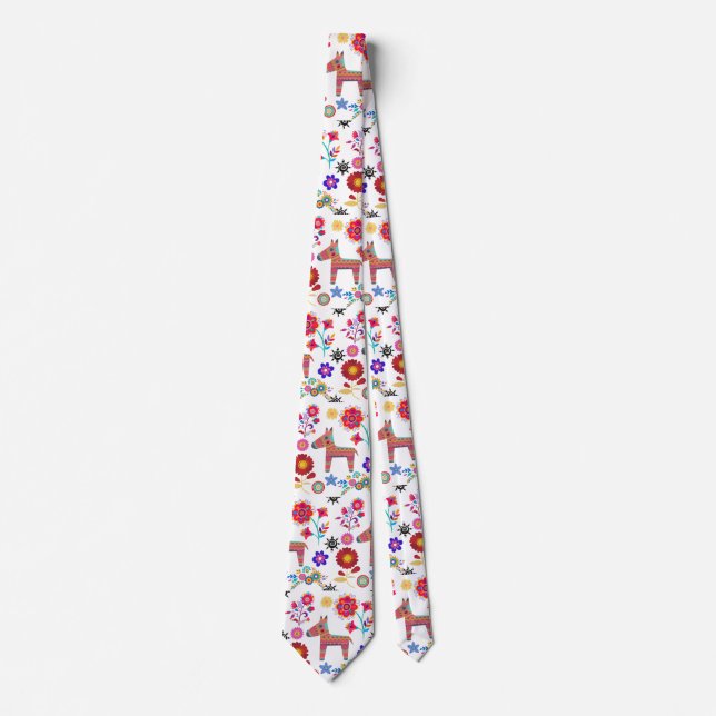 Alpaca Pinata und Blume Krawatte (Vorderseite)