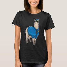 Alpaca Police Polizist Sonnenbrille T-Shirt