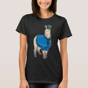 Alpaca Police Polizist Sonnenbrille T-Shirt