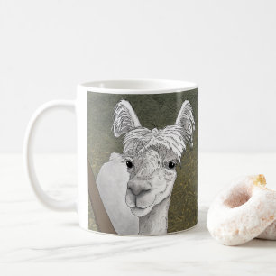 Alpaca Portrait 2 Kaffeetasse