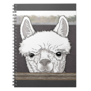 Alpaca Portrait Notizblock