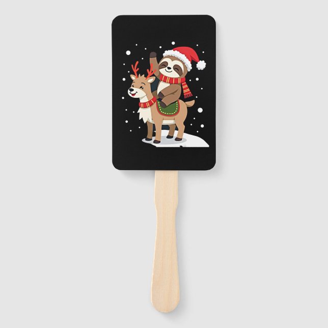 Alpaca Sloth Christmas (2) Fächer (Vorderseite)