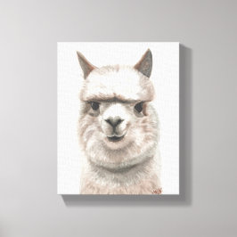 Alpaca Smile Canvas Wanddekoration Originelle Kuns Leinwanddruck