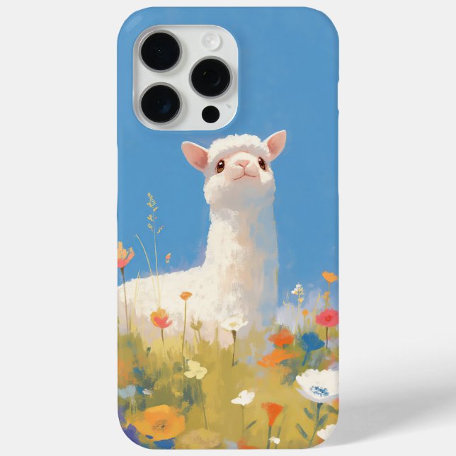 Alpaca Springtime Serendipity Case-Mate iPhone Hülle (Rückseite)