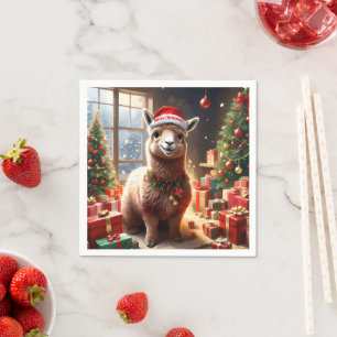 "Alpaca the Presents: A Christmas Tale" Serviette