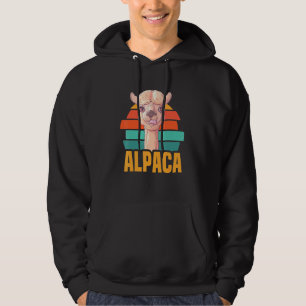 Alpaca und Lamatstiere Alpaka Wandern Hoodie