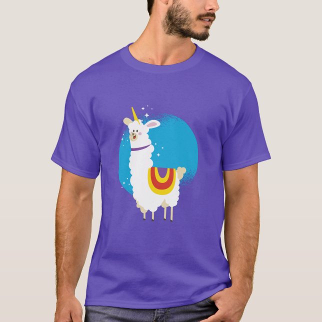 Alpaca Unicorn T-Shirt (Vorderseite)
