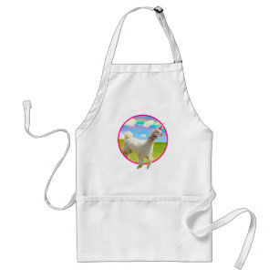 Alpaca Unicorn unter Rainbow Sky Schürze