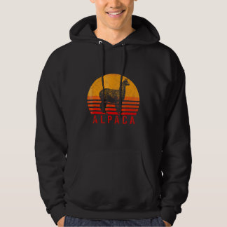Alpaca Vintag Retro Alpaka Llama Lama Wool Peru Hoodie