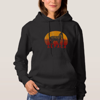 Alpaca Vintag Retro Alpaka Llama Lama Wool Peru Hoodie