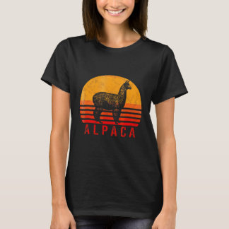 Alpaca Vintag Retro Alpaka Llama Lama Wool Peru T-Shirt