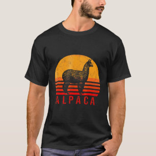 Alpaca Vintag Retro Alpaka Llama Lama Wool Peru T-Shirt