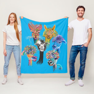 Alpaca - Vlies-Decken Fleecedecke