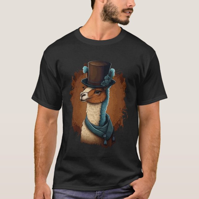 Alpaca Wearing Fancy Top Hat  1 (Vorderseite)