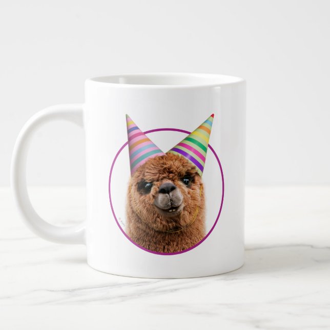 Alpaca Webereihats Party Jumbo-Tasse (Links)
