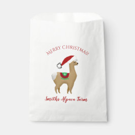 Alpaca Weihnachtsfeiertag Leckerei Gefallen Tasche Geschenktütchen