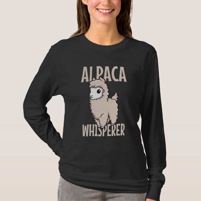 Alpaca Whisperangebot für einen Alpacafan T-Shirt (Vorderseite)