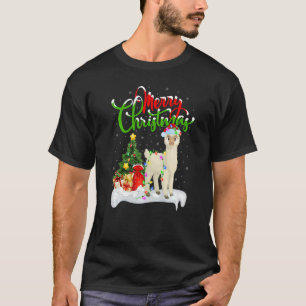 Alpaca Xmas Kirche Santa Maria delle Grazie T-Shirt
