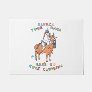 Alpaca Your Bags Lass Go Rock Klettergarten Fußmatte