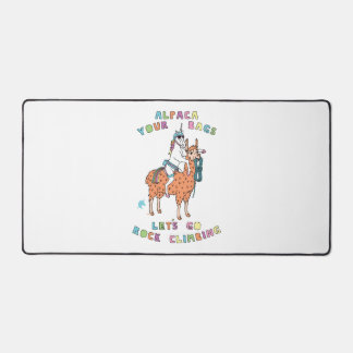 Alpaca Your Bags Lass Go Rock Klettergarten Schreibtischunterlage