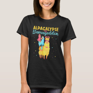 Alpacalypse oder Llamageddon Alpacas und Llamas Ne T-Shirt