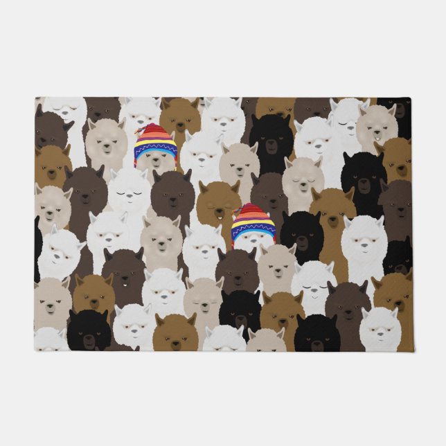 Alpacas Doormat Fußmatte (Vorderseite)