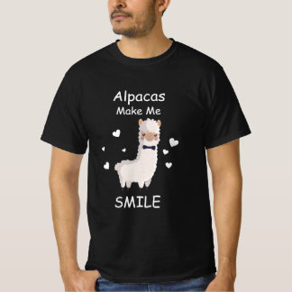 Alpacas Lächeln Sie mich, Llama Liebhaber Geschenk T-Shirt
