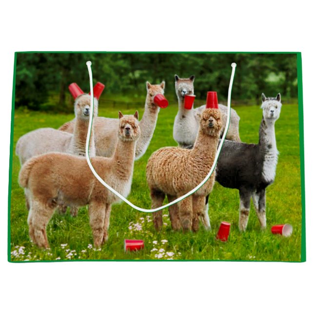Alpacas mit roten Rassen Große Geschenktüte