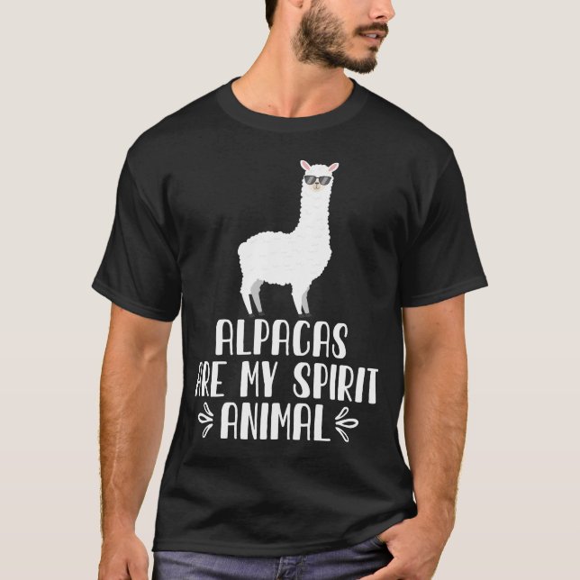 Alpacas sind mein Geist T-Shirt (Vorderseite)