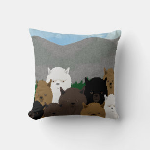 Alpacas Throw Kissen