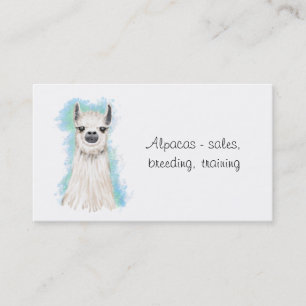 Alpacas und Llama Visitenkarte