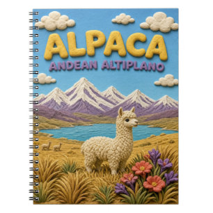 Alpaka Anden Altiplano Modern KlayKoo Notizblock
