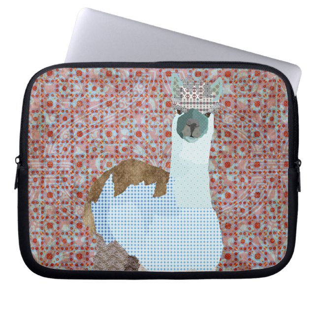Alpaka-Art-Computersleeve Laptopschutzhülle (Vorderseite)