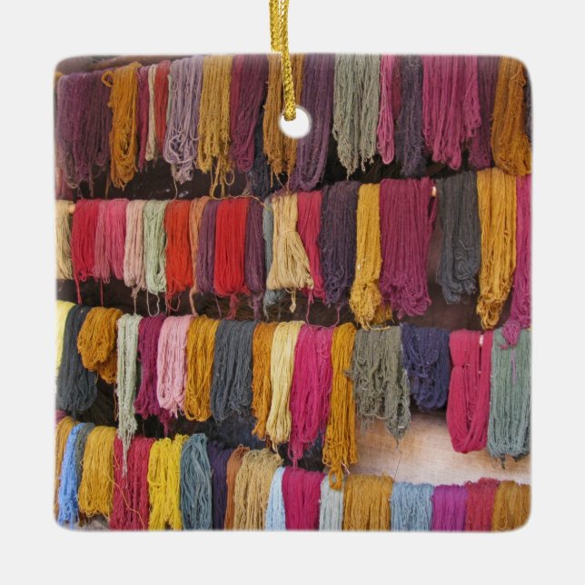 Alpaka-Garn Keramikornament (Vorderseite)